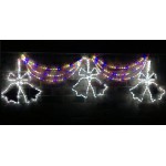 3 Pairs Jingle BELL LED  CHRISTMAS Animated Rope lights